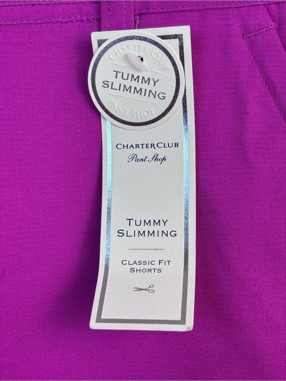 Charter Club Pant Shop Stretch Bermuda Shorts Tummy Slimming Classic Fuchsia 12 - Picture 4 of 11